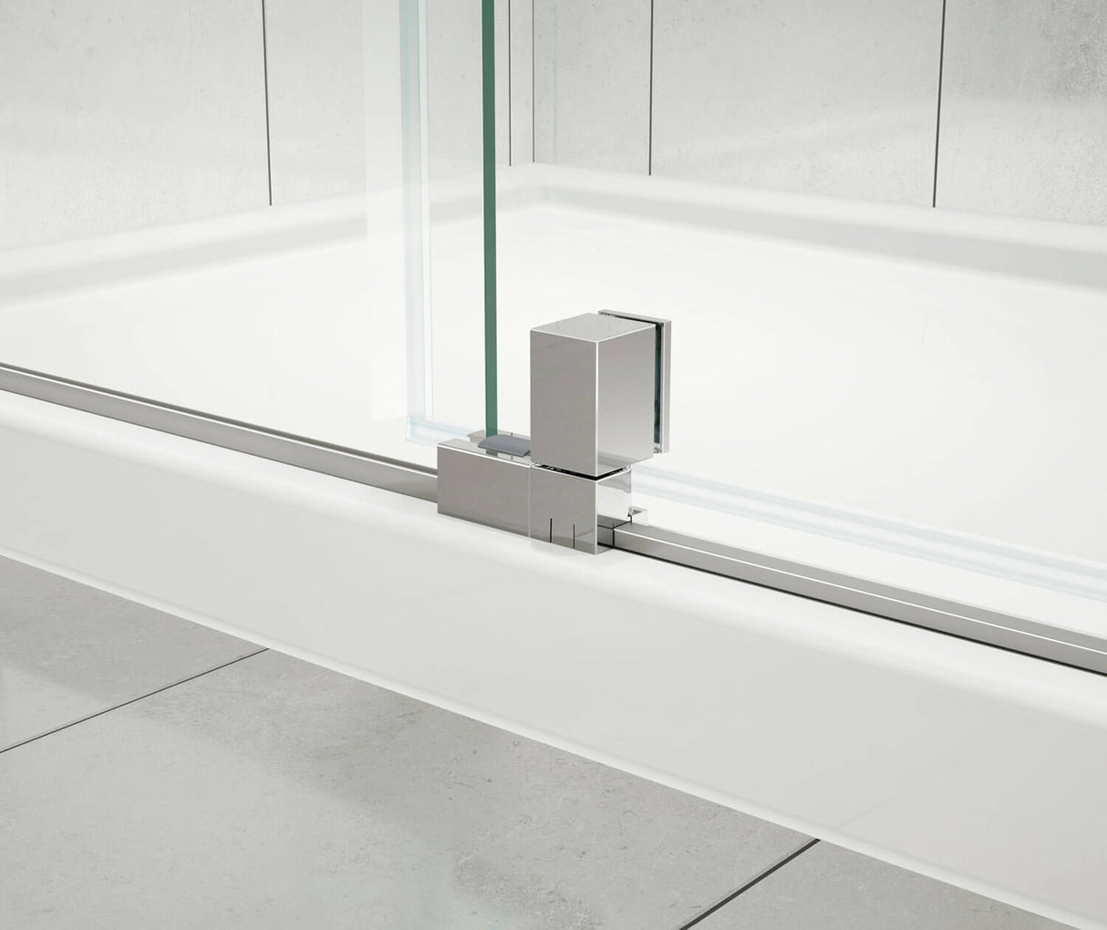 MAAX 137857-900-084-000 ModulR 48 x 36 x 78 in. 8mm Pivot Shower Door for Corner Installation with Clear glass in Chrome