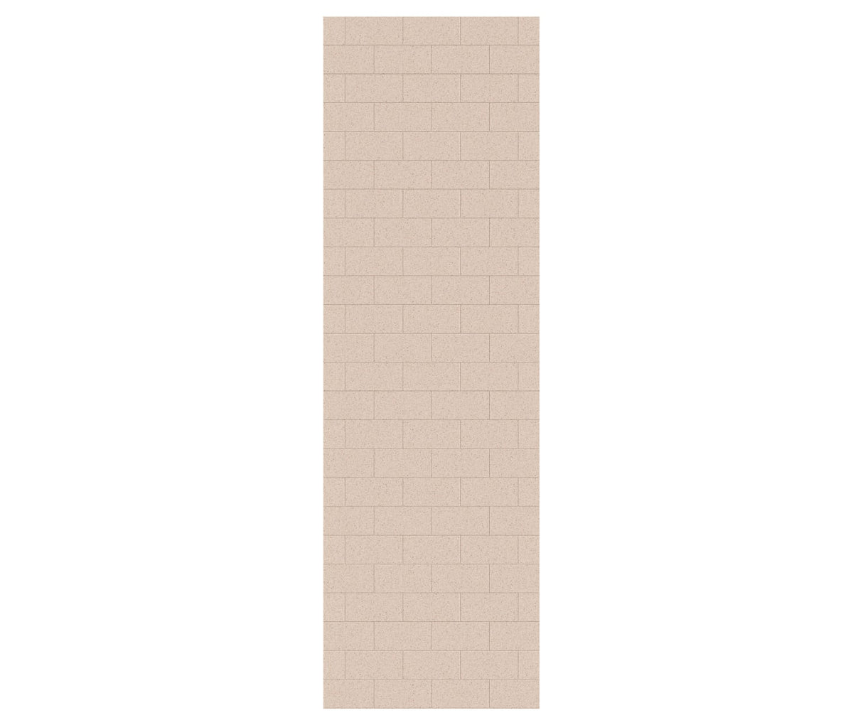 Swanstone MTMK-9630-1 30 x 96 Swanstone Metro Subway Tile Glue up Bathtub and Shower Single Wall Panel in Bermuda Sand MTMK9630.040