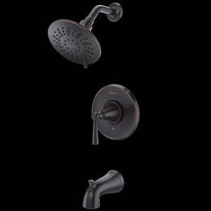 Saxton 1-Handle Tub/Shower Trim in Tuscan Bronze