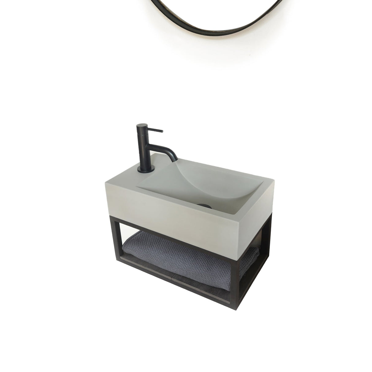 Brixton Rectangular Concrete Wall-Hung