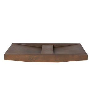 Lex 27" Concrete Double Bowl Vessel