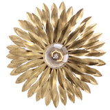 Broche 1 Light Antique Gold Sconce 500-GA