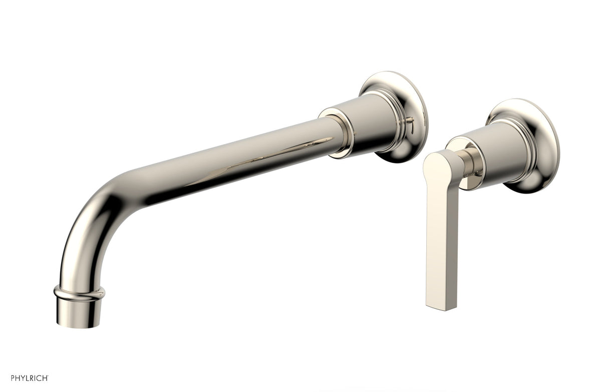 Phylrich 501-18-10-014 HEX MODERN 10" Single Handle Wall Lavatory Set - Lever Handle 501-18-10 - Polished Nickel