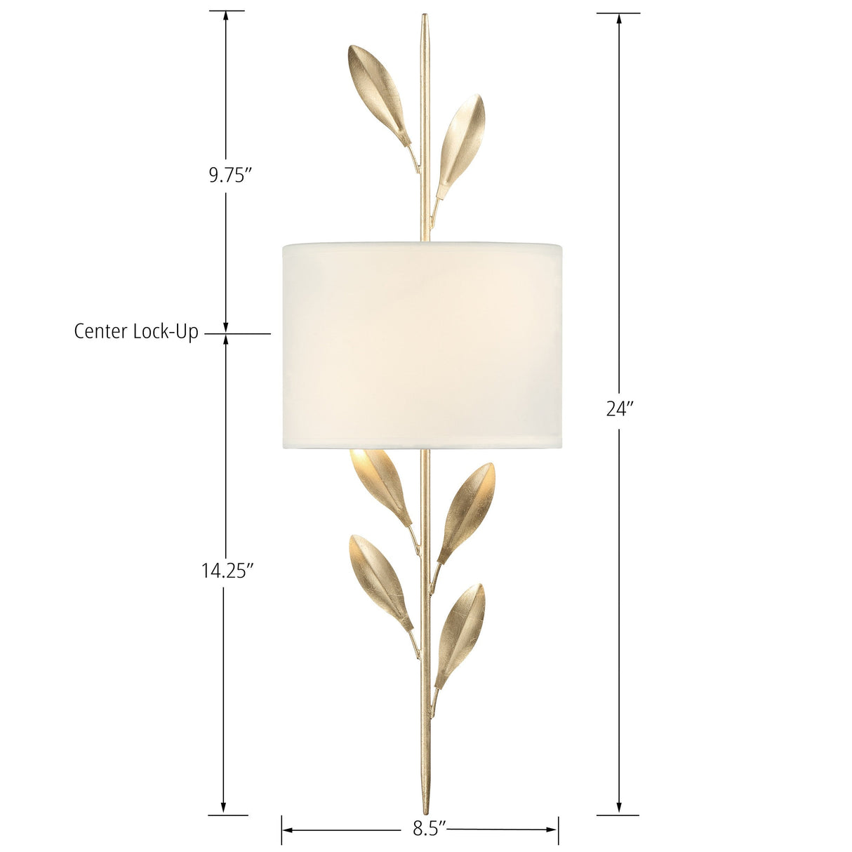 Broche 2 Light English Bronze Sconce 501-EB