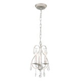 Ashton 3 Light Hand Cut Crystal Olde Silver Mini Chandelier 5013-OS-CL-MWP