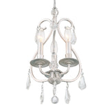 Ashton 3 Light Hand Cut Crystal Olde Silver Mini Chandelier 5013-OS-CL-MWP