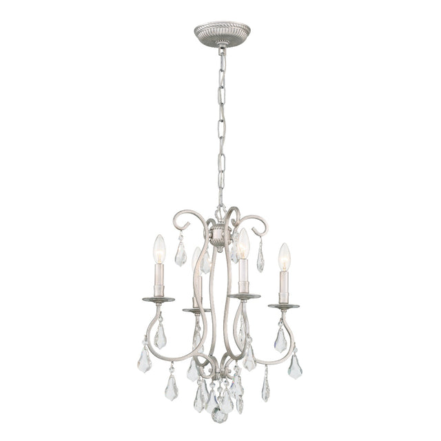 Ashton 4 Light Hand Cut Crystal English Bronze Mini Chandelier 5014-EB-CL-MWP