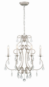 Ashton 6 Light Hand Cut Crystal Olde Silver Chandelier 5016-OS-CL-MWP