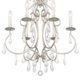 Ashton 6 Light Hand Cut Crystal Olde Silver Chandelier 5016-OS-CL-MWP