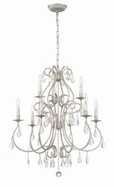 Ashton 9 Light Hand Cut Crystal Olde Silver Chandelier 5019-OS-CL-MWP