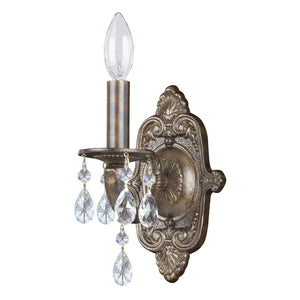 Paris Market 1 Light Spectra Crystal Venetian Bronze Sconce 5021-VB-CL-SAQ