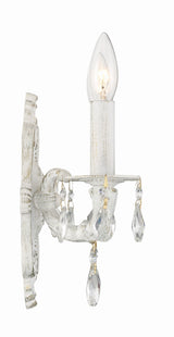 Paris Market 2 Light Clear Crystal Antique White Sconce 5022-AW-CL-MWP