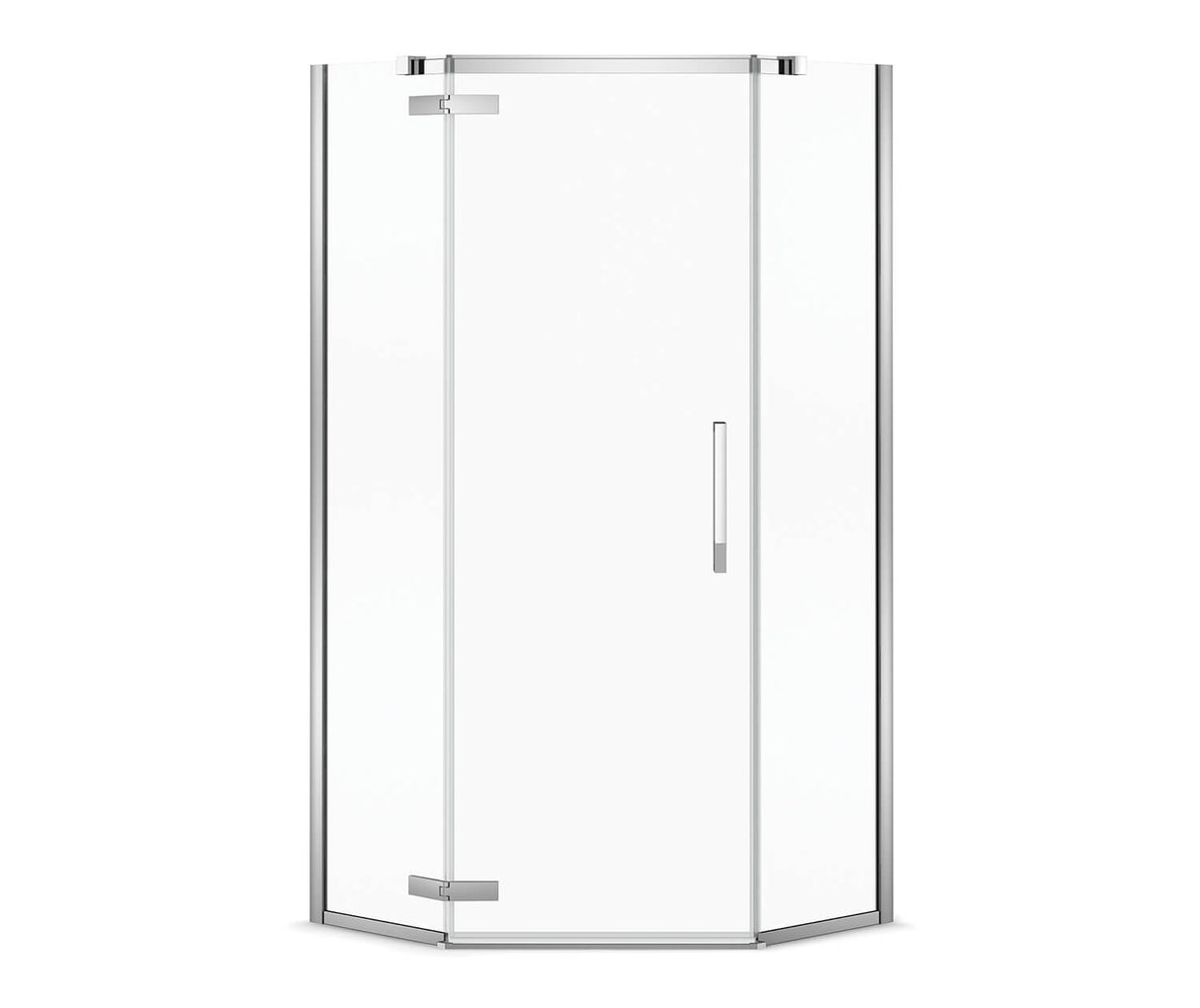 MAAX 139315-900-084-000 Davana Neo-angle 38 x 38 x 75 in. 8mm Pivot Shower Door for Corner Installation with Clear glass in Chrome