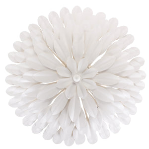 Broche 4 Light Antique Gold Semi Flush Mount 505-GA