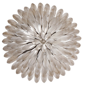 Broche 4 Light Antique Gold Semi Flush Mount 505-GA