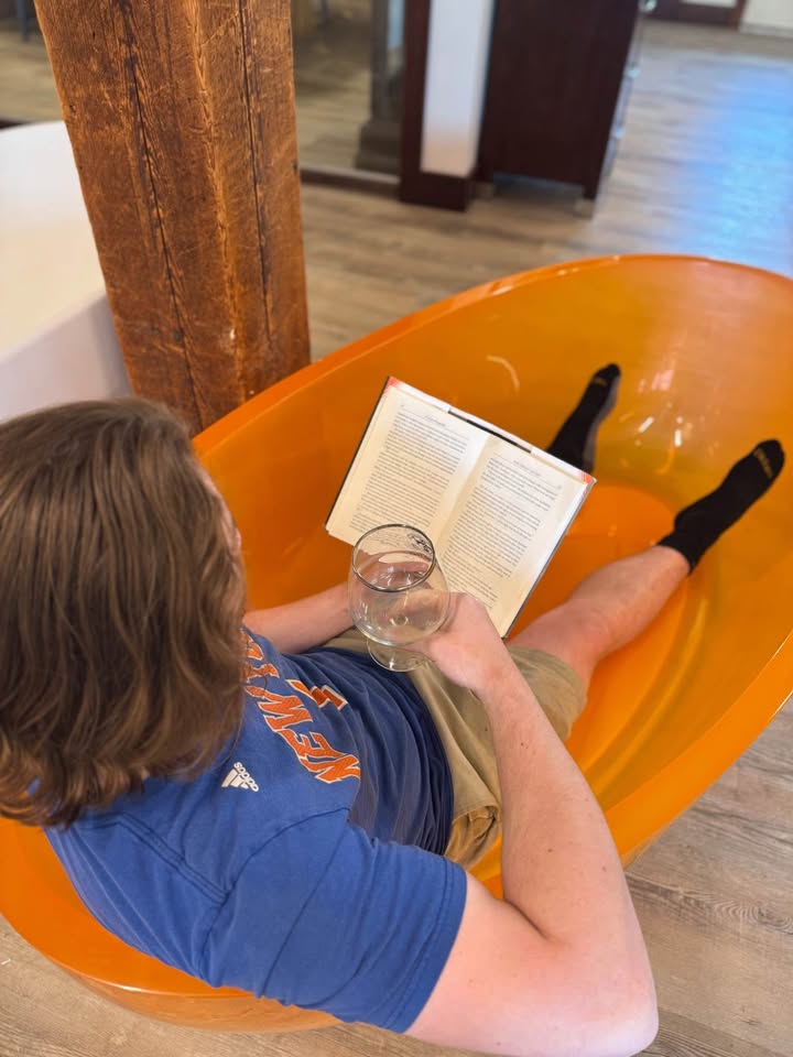 Opal 67 in. One Piece Stone Resin Freestanding Bathtub in Translucent Orange