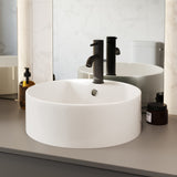 Monaco Round Vessel Sink with Faucet Mount