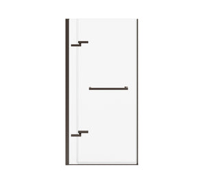 MAAX 139576-900-173-000 Reveal Sleek 71 38-41 x 71 ½ in. 8 mm Pivot Shower Door for Alcove Installation with Clear glass in Dark Bronze