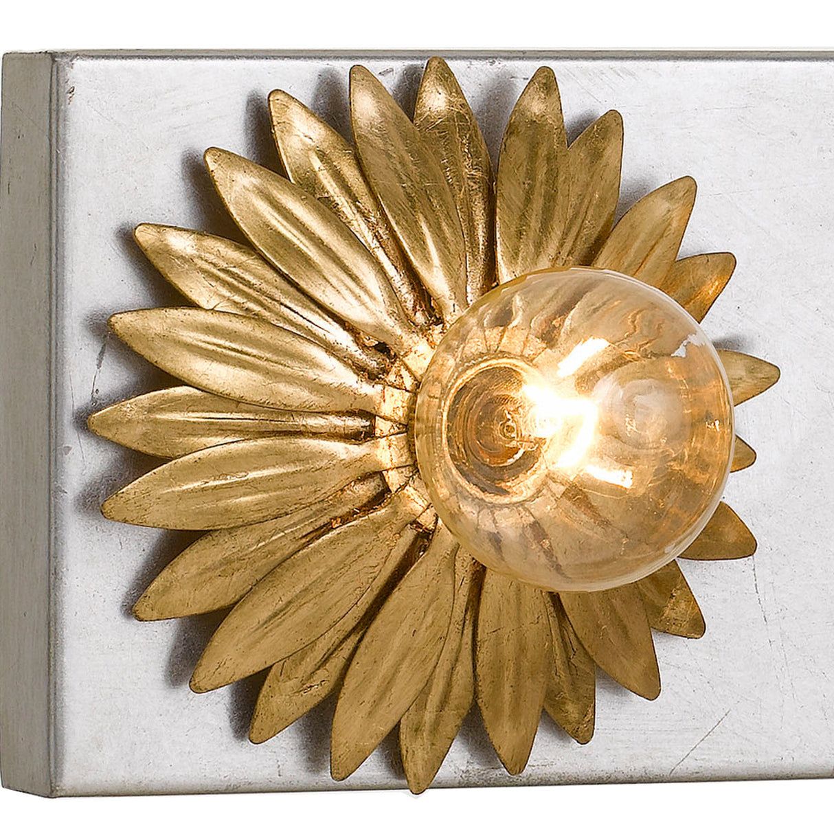 Broche 5 Light Antique Gold + Antique Silver Bathroom Vanity 508-GA-SA