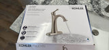 49" Cab-Tec Caramel Shaker Bathroom Vanity w/ Seagrove Quartz Cambria Top and Kohler Faucet