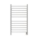 Amba Products RWHL-SB Radiant Straight 12-Bar Large Hardwired + Plug-in Combo Towel Warmer - 4.75 x 24.5 x 41.75 in. - Brushed Finish