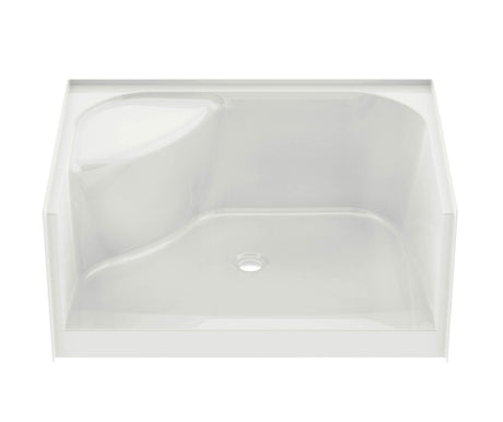 MAAX 145033-000-002-585 SPS 3448 AFR AcrylX Alcove Shower Base with Center Drain in White