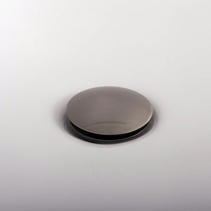 DAX Brass Round Vanity Sink Pop-Up Drain with Overflow, Brushed Nickel DAX-82006-BN