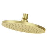 Modern Round 8 in. Raincan Showerhead in Brushed Gold