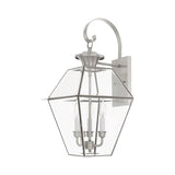 Livex Lighting 2381-01 Westover 3-Light Outdoor Wall Lantern, Antique Brass