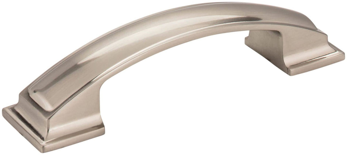 Jeffrey Alexander 435-96SN 96 mm Center-to-Center Satin Nickel Square Annadale Cabinet Pull
