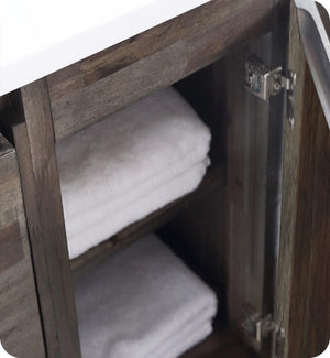 Fresca FVN31-361236ACA Fresca Formosa 84" Wall Hung Double Sink Modern Bathroom Vanity w/ Mirrors