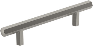 Amerock Cabinet Pull Satin Nickel 3-3/4 inch (96 mm) Center-to-Center Caliber 1 Pack Drawer Pull Cabinet Handle Cabinet Hardware