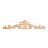 Hardware Resources ONL-02-16RW 15-1/4" W x 1/2" D x 3-1/4" H Rubberwood Acanthus Onlay