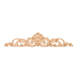 Hardware Resources ONL-01-36CH 36" W x 1" D x 7-3/4" H Hand Carved Cherry Shell Onlay