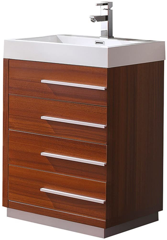 Fresca FCB8024TK Fresca Livello 24" Teak Modern Bathroom Cabinet