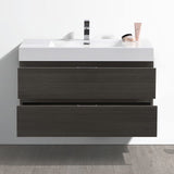 Fresca FCB8342GO-I Fresca Valencia 40" Gray Oak Wall Hung Modern Bathroom Vanity