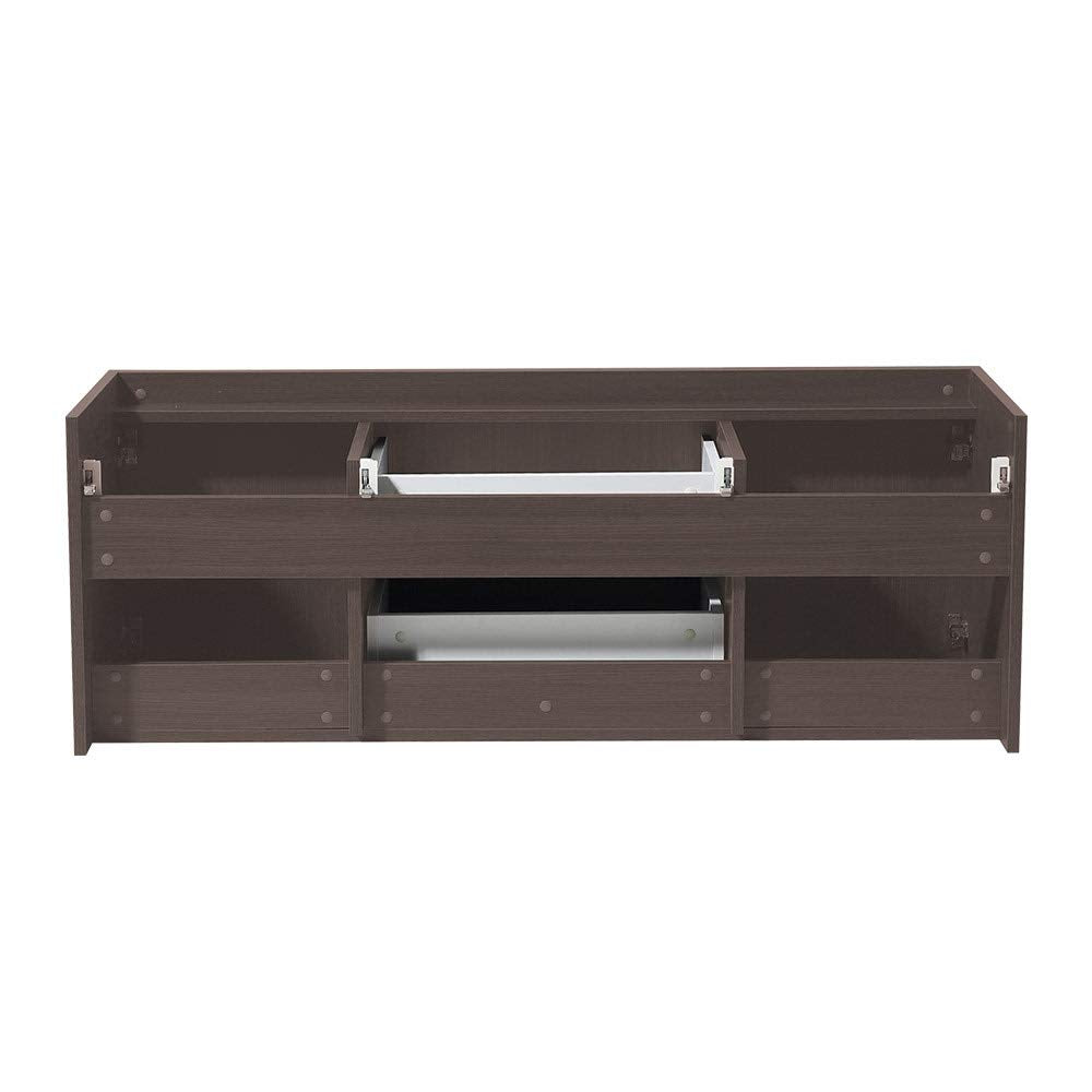 Fresca FCB8013GW Fresca Opulento 54" Walnut Modern Double Sink Cabinet