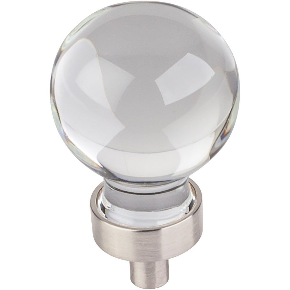 Jeffrey Alexander G130SN 1-1/16" Diameter Satin Nickel Sphere Glass Harlow Cabinet Knob