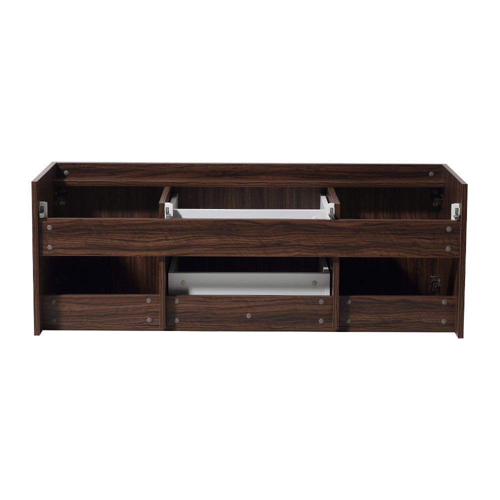 Fresca FCB8013GW Fresca Opulento 54" Walnut Modern Double Sink Cabinet