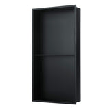 PULSE ShowerSpas NI-1224V-MB Niche in Matte Black, 12" x 24"