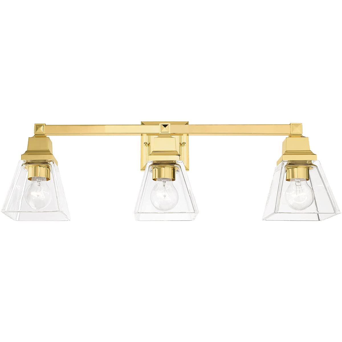 Livex Lighting 17173-02 3 Light Polished Brass Bath Vanity