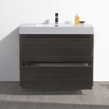 Fresca FCB8442GO-I Fresca Valencia 40" Gray Oak Free Standing Modern Bathroom Vanity