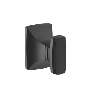 Amerock BH36010MB Matte Black Single Robe Hook 2-5/8 in. (67 mm) Length Towel Holder Highland Ridge Towel Hook for Bathroom Bathroom Hardware Bath Accessories