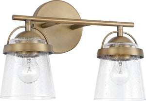 Capital Lighting 147021AD-534 Madison 2 Light Vanity Aged Brass