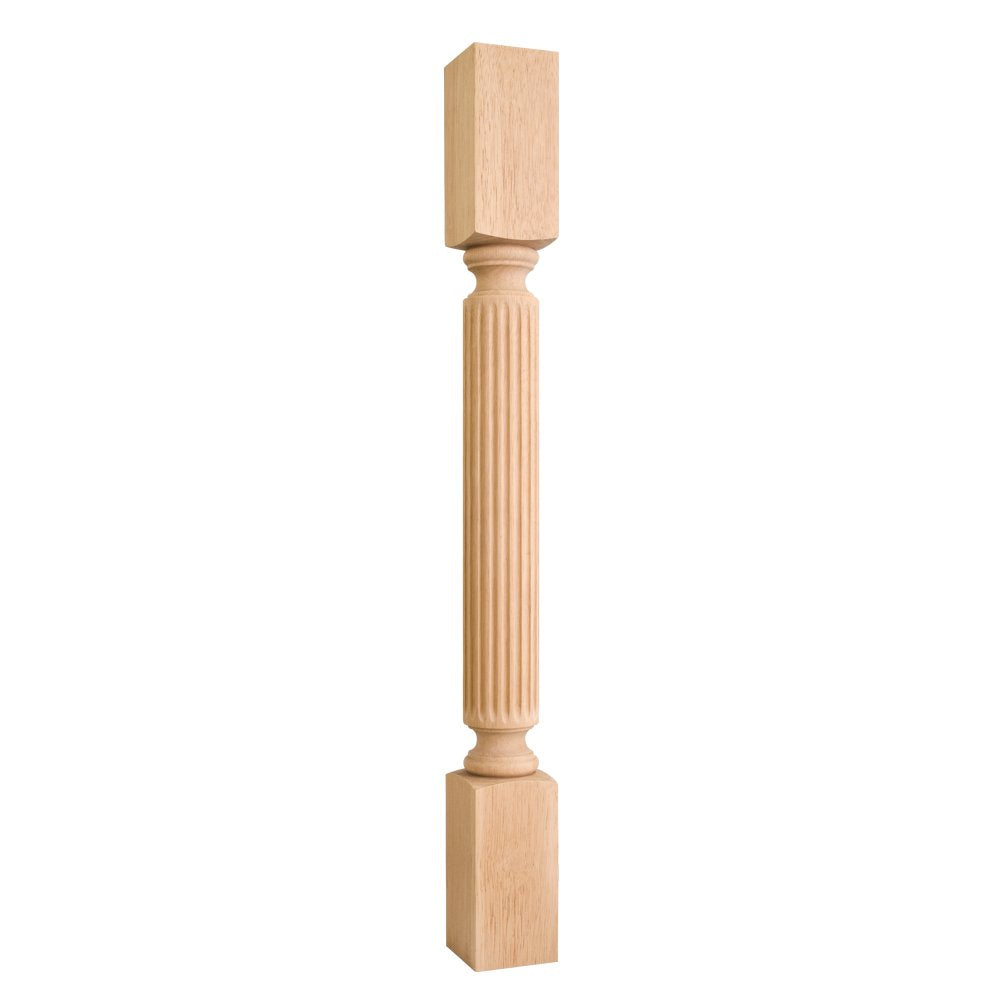 Hardware Resources P22MP 3-1/2" W x 3-1/2" D x 35-1/2" H Hard Maple Fluted Post