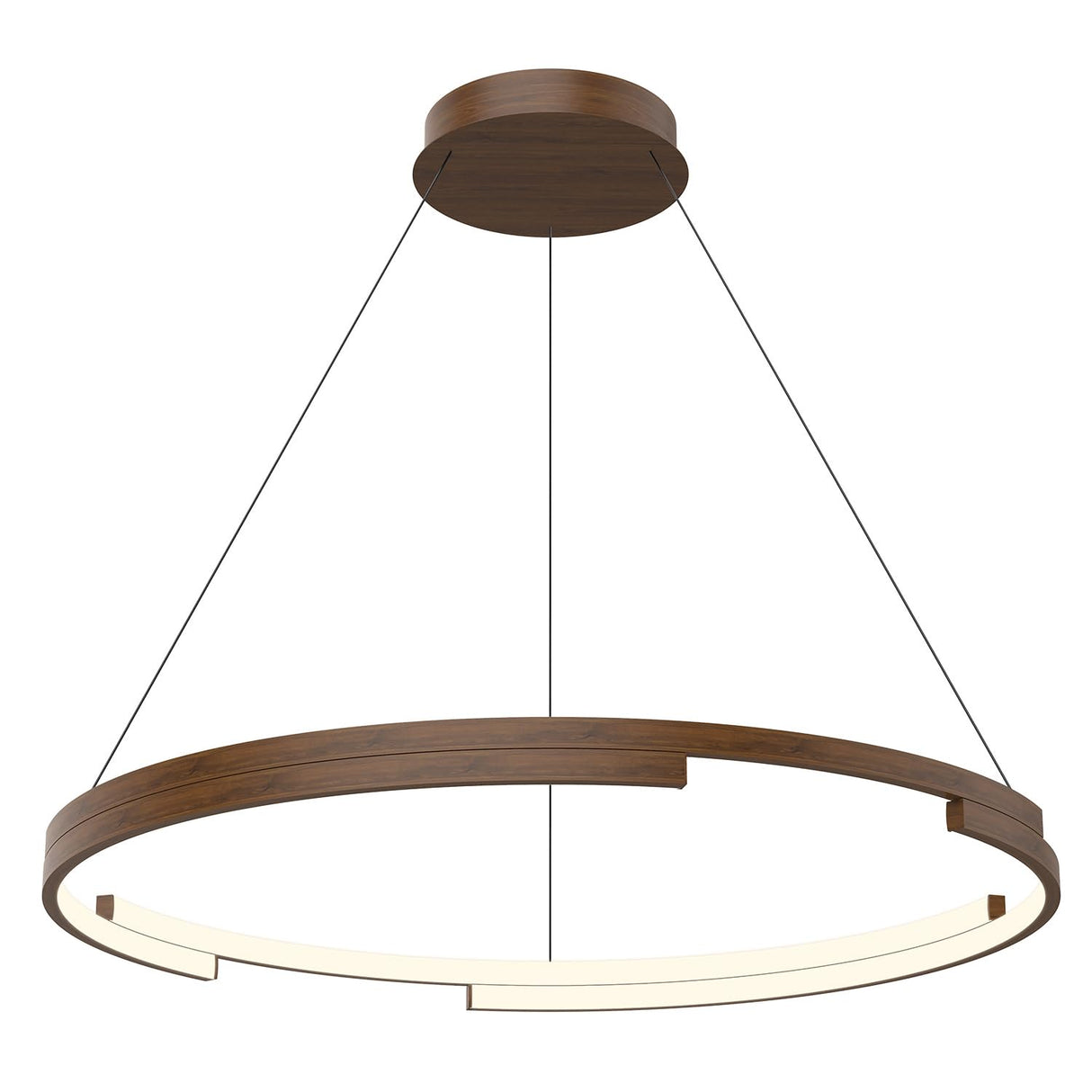 Kuzco PD52732-WT ANELLO MINOR 32" PENDANT WALNUT 78W 120VAC WITH LED DRIVER 3000K 90CRI