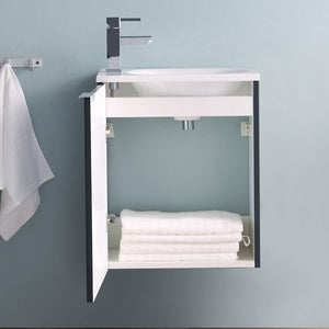 Fresca FCB8003WH-I Fresca Valencia 20" Glossy White Wall Hung Modern Bathroom Vanity