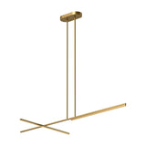 Kuzco LP28760-BG SHIFT 60" LINEAR PENDANT BRUSHED GOLD 120V TRIAC/ELV LED 3000K 90CRI 48W