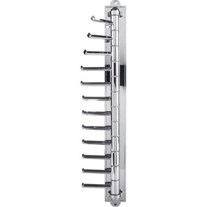Hardware Resources 357T-PC Polished Chrome 12-Hook Cascading Tie Organizer