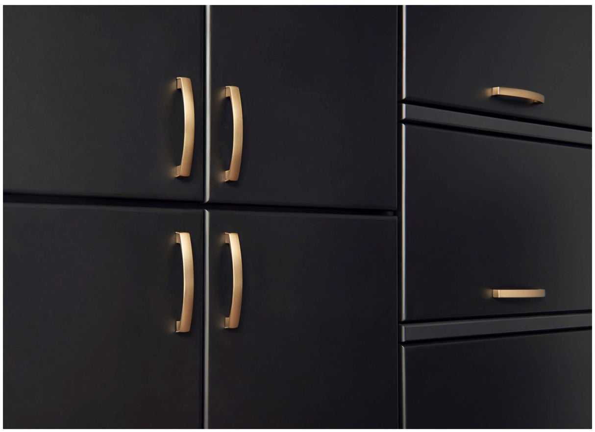 Jeffrey Alexander 549-128MB 128 mm Center-to-Center Matte Black Square Merrick Cabinet Pull